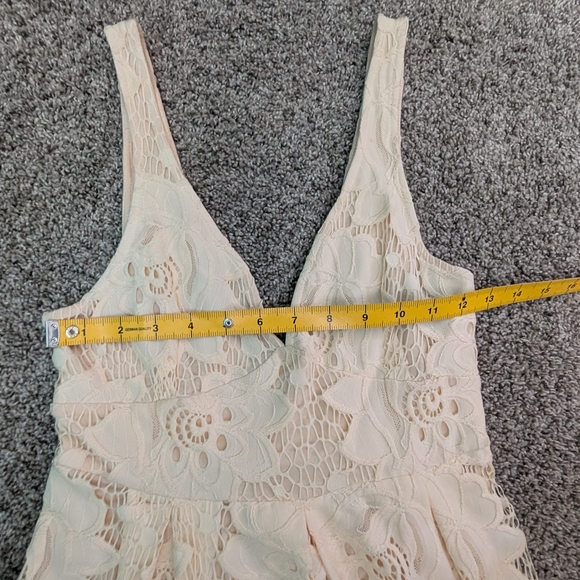 Free People Backless Lace Dress - Cream - Picture 3 of 7